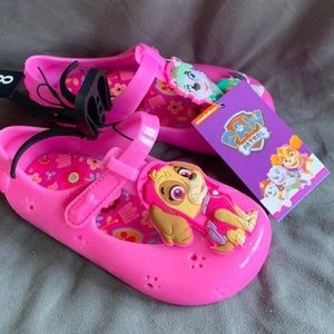 New with tags paw patrol jelly shoes